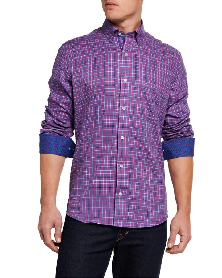 Men's Plaid Contrast-reverse