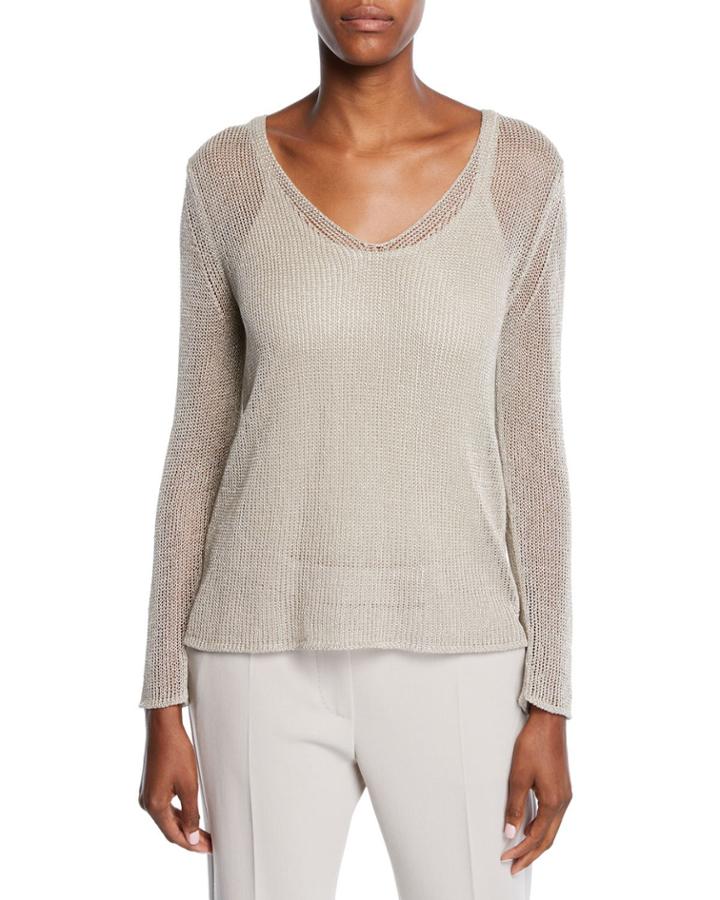Fiumana Shimmer Mesh-knit