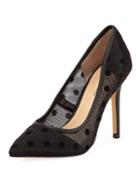 Prestige Dot Mesh Point-toe Pump