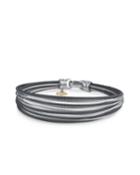 Noir Multi-row Micro-cable Bangle Bracelet,