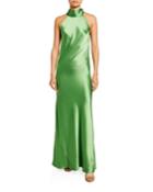 Sienna Halter-neck Bias-cut Gown