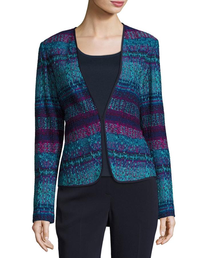 New Ellah Knit Collarless Jacket