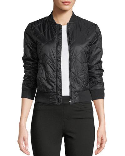 Quilted Bomber Jacket