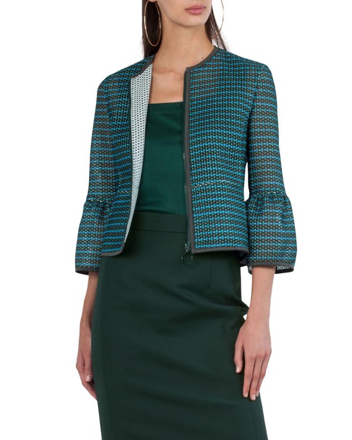 3d Mesh Zip-front Jacket