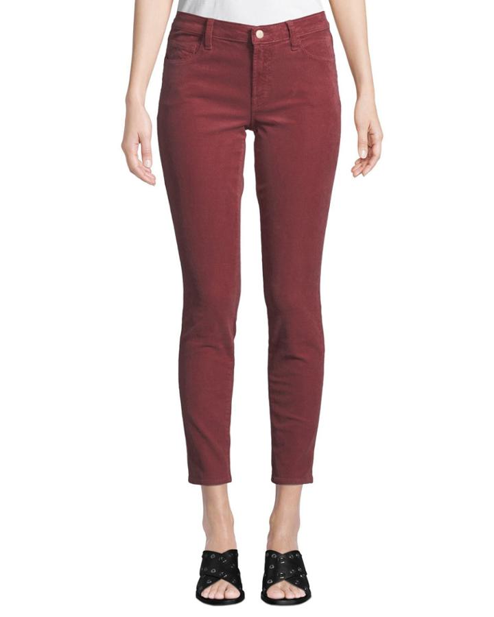 811 Mid-rise Skinny Corduroy Jeans, Wine