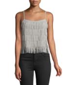 Tia Fringed Crop Tank