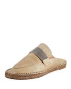 Metallic Leather Monili Espadrille