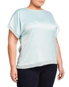 Plus Size Reagan Mixed-media Top