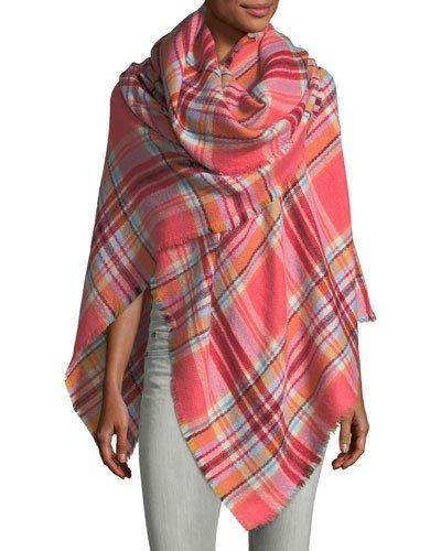 College Plaid Runway Fringe Trim Wrap