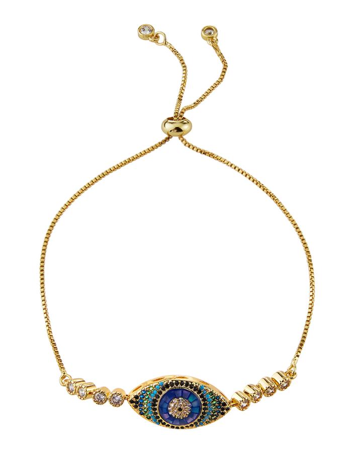 Evil Eye Slider Bracelet
