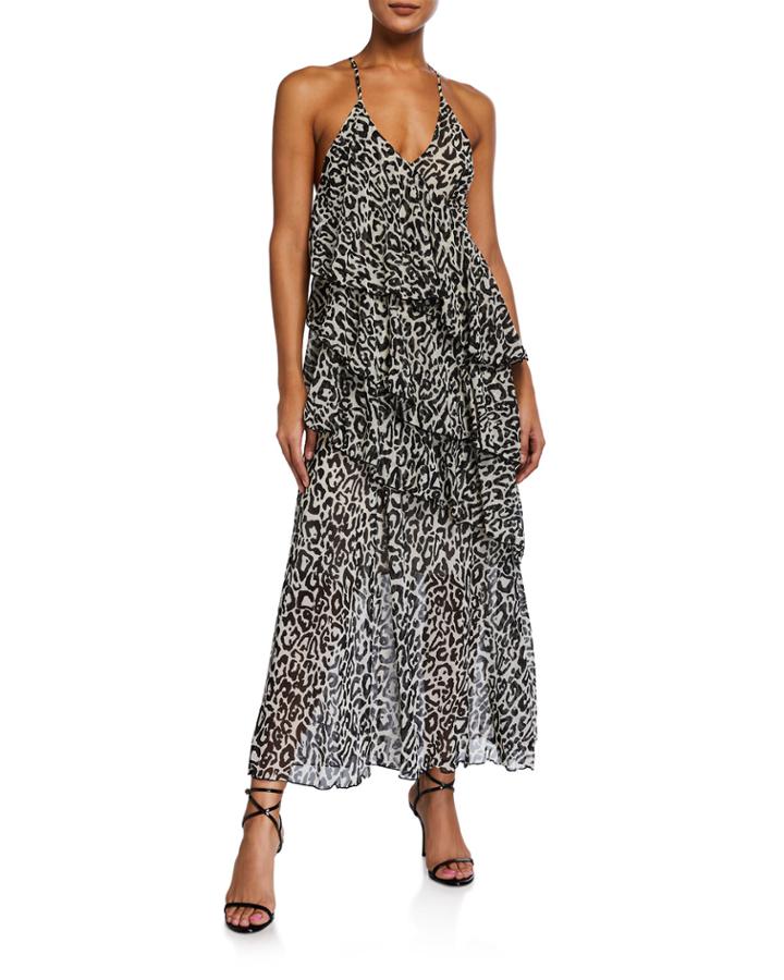 The Divine Leopard Tiered Ruffle