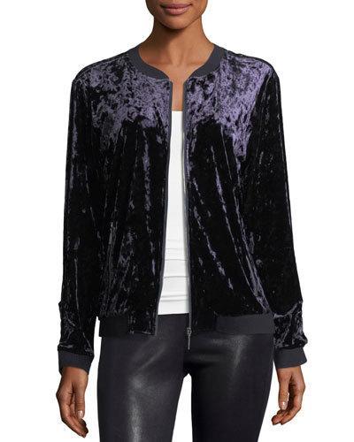 Velvet Bomber Jacket