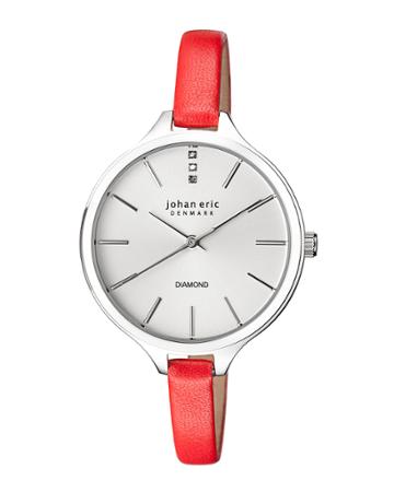 Herlev Slim Quartz Diamond Red Leather