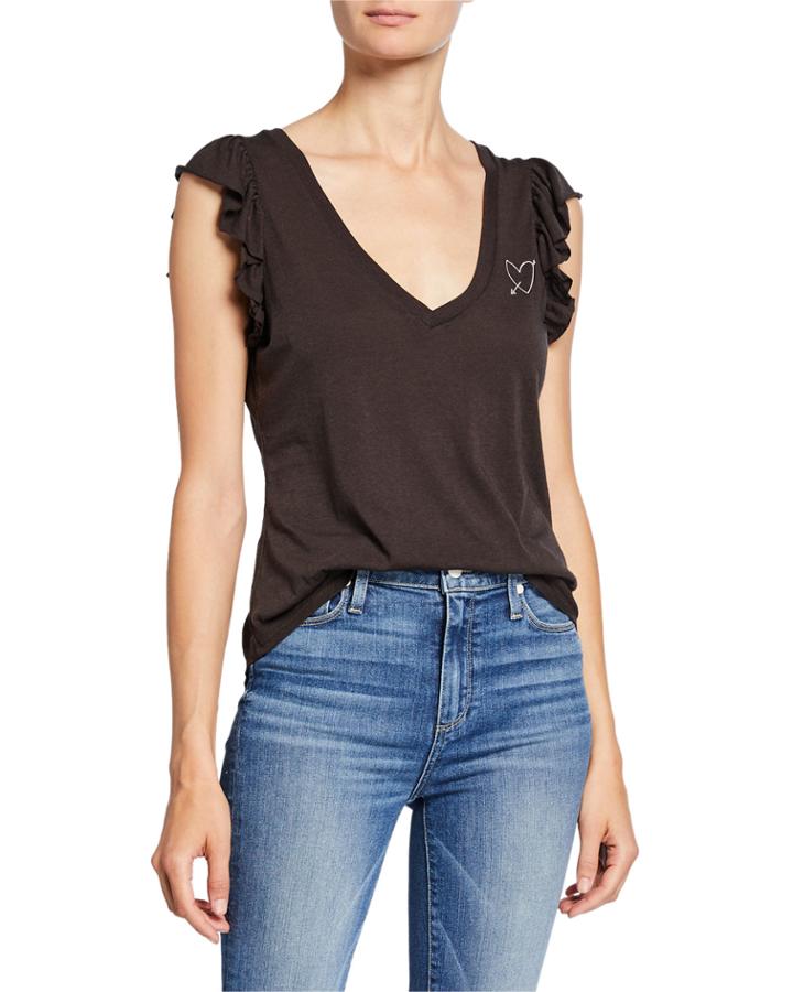 Ruffle Heart Arrow Tank