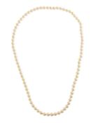 Majorica Cream Rosa Pearl Endless Necklace, Women's