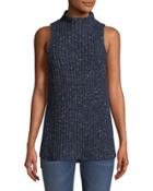 Sleeveless Mock-neck