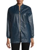 Leather Bomber Jacket, Bucaneve
