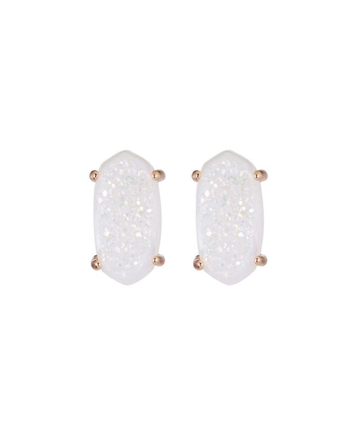 Betty Stud Earrings, Rose/iridescent