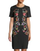 Embroidered Scoop-neck