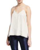 Striped V-neck Racerback Camisole With
