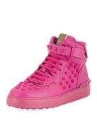 Rockstud Leather High-top