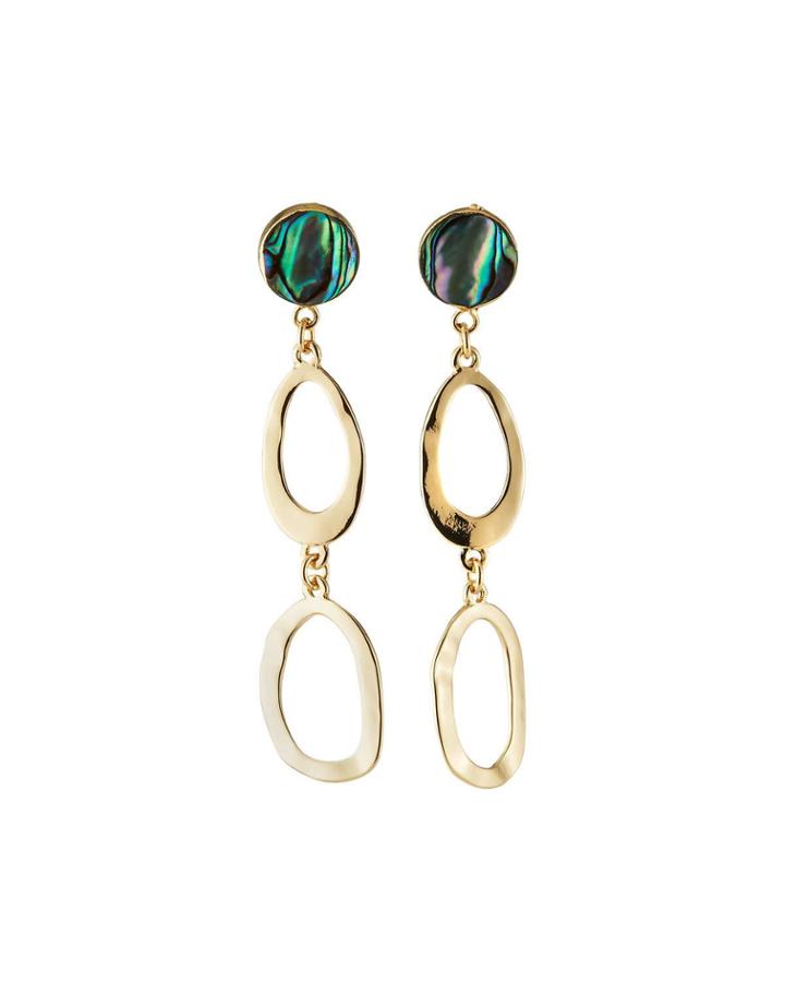 Double-hoop Dangle Earrings