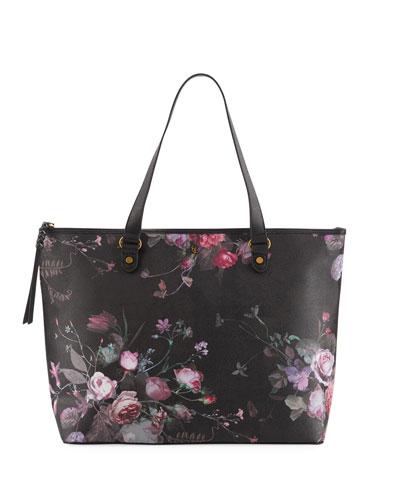 Aria Large Floral-print Tote Bag