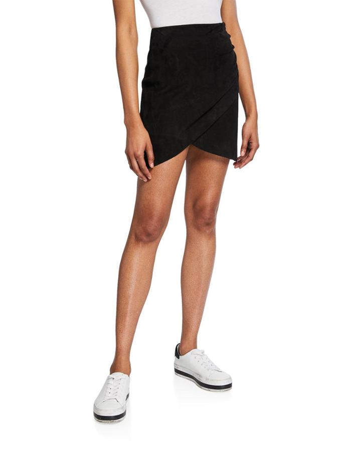 Fidela Draped Suede