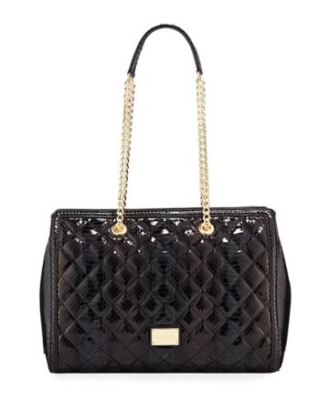 Borsa Quilted Snake-print