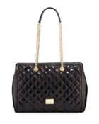 Borsa Quilted Snake-print