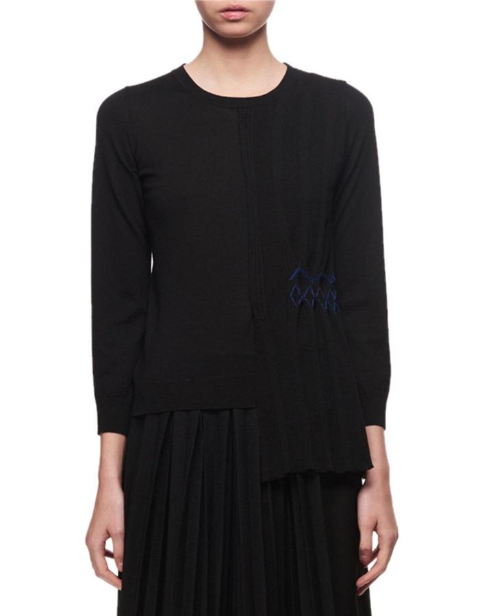 Asymmetric Pleated Top