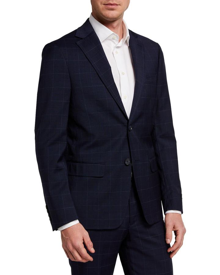 Men's Windowpane Wool