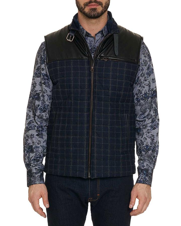 Men's Mcclement Plaid Zip-front Vest With