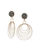 Fine Rock 6-wire Hoop Earrings