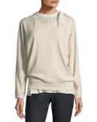 Cashmere Floral-detail Top
