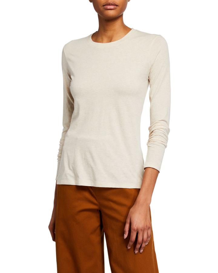 Essential Long-sleeve Crewneck T-shirt