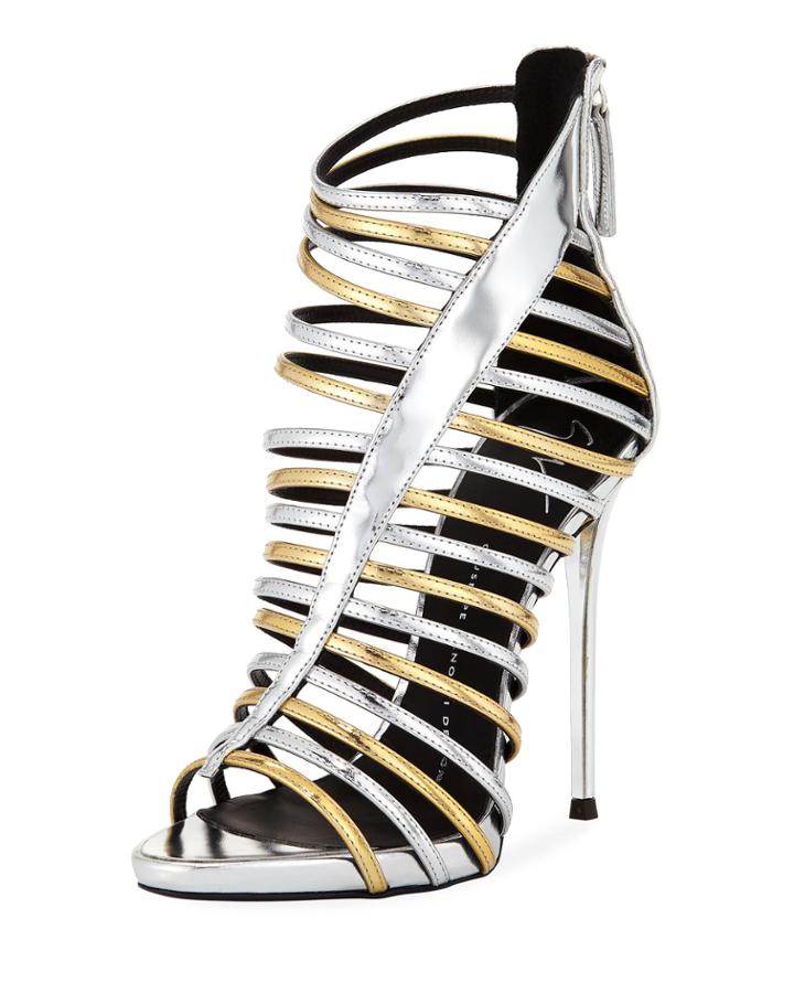 Metallic Two-tone Caged