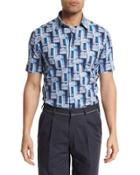 Geometric-print Short-sleeve Sport