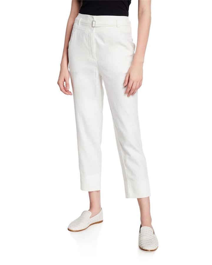 High-waist Linen