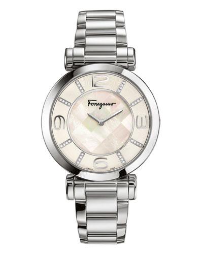 39mm Gancino Deco Pave Diamond Bracelet Watch