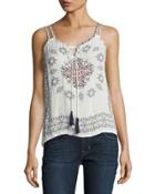 Tea Party Bandana-print Tank, Navy