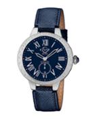40mm Astor Diamond Watch With Blue