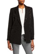 Jacquard Double Breasted Blazer