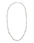 Tahitian Pearl & Spinel Rope Necklace,