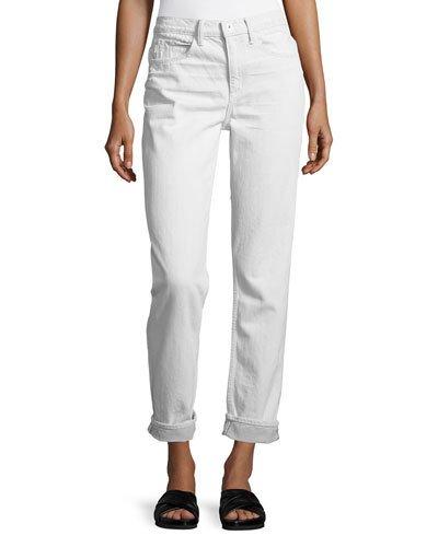 Mid-rise Relaxed Jeans, White
