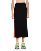 Slim A-line Midi Skirt W/ Racer