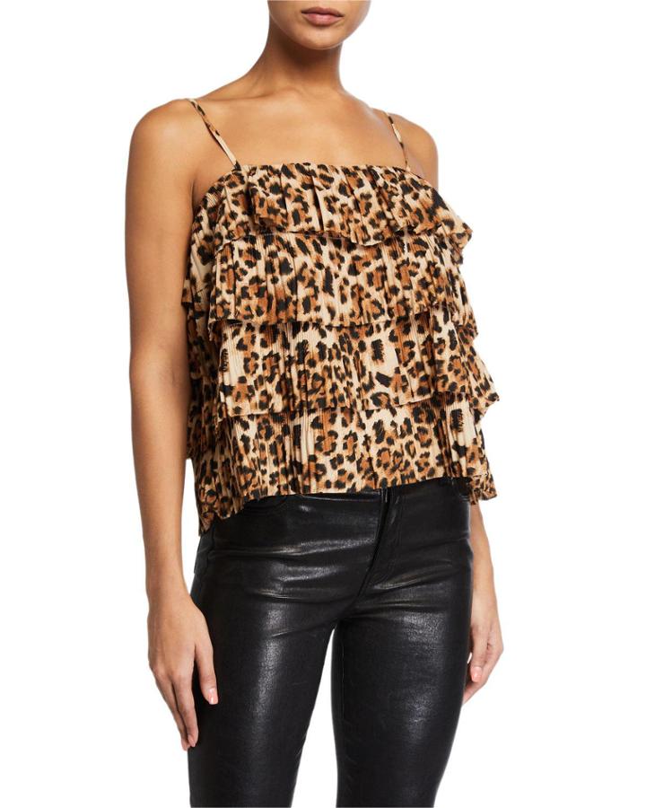 Leopard Tiered Ruffle