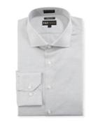 Men's Non-iron Trim-fit Solid Textured Dress