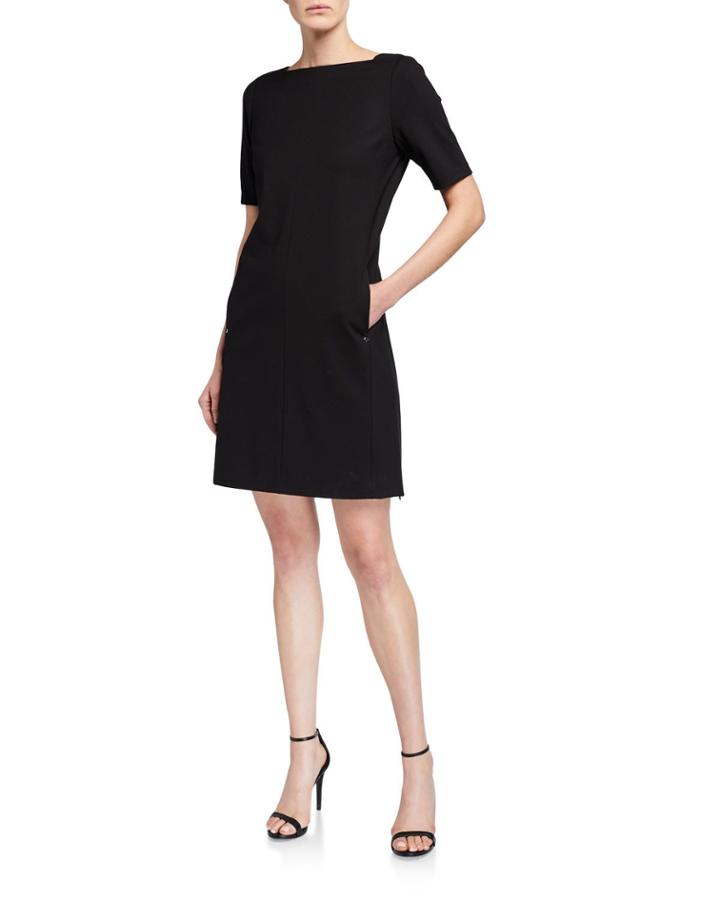 Cyra Lace-side-zip Dress W/ Pockets