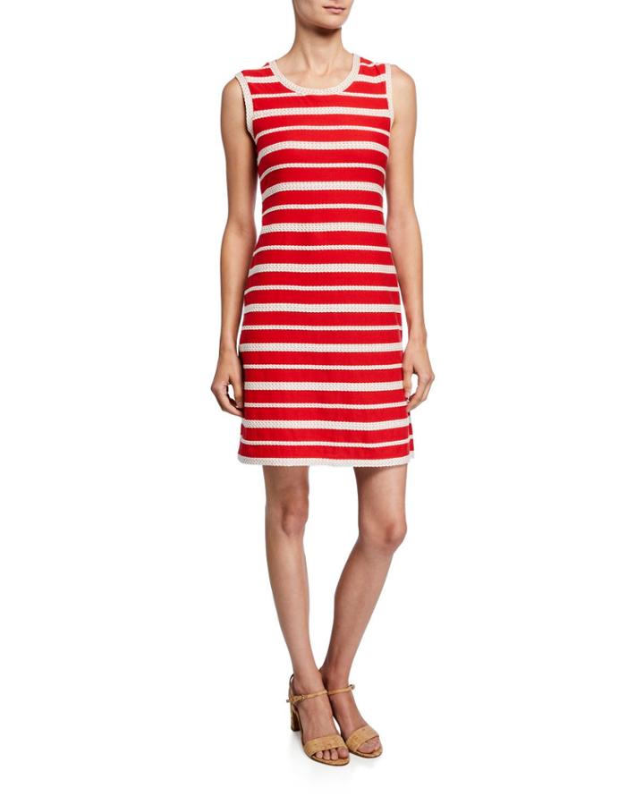 Striped Sleeveless Tank Dress